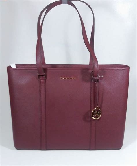 michael kors sady tote merlot